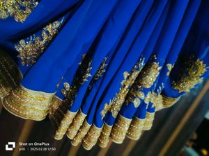 Women And Girls Blue Saree