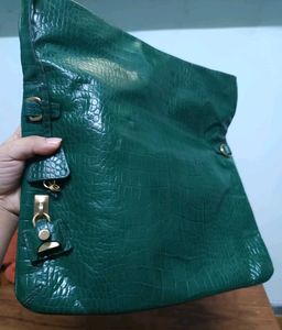 Authentic Marja Kurki Crocodile Embossed Clutch