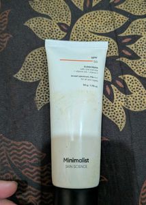 Minimalist Skin Science Sunscreen SPF 50
