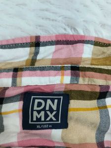 Pink Plaid Button-Down Shirt