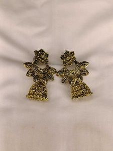Vintage Style Peacock Drop Earrings