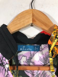Black Floral Printed Top(Women’s)