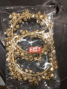 Beautiful Gold-Plated Jhumka Bangles