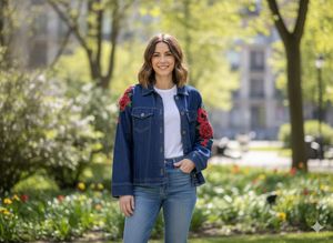 Embroidered Denim Jacket