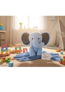 Cute Blue Elephant Plush Toy
