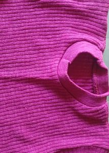 Ribbed Sleeveless Pink