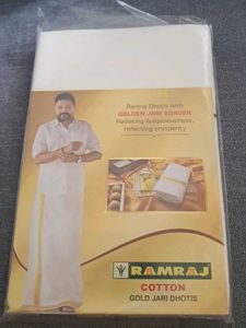 Ramraj Cotton Gold Jari Dhotis