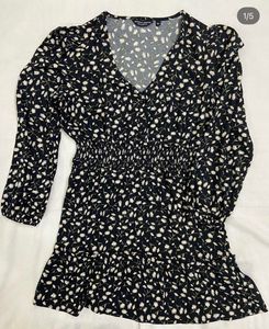 Chic Floral Print Mini Dress