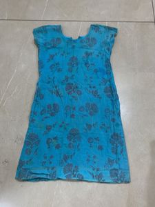 Blue Printed Kurta