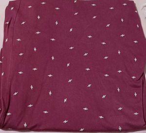 Comfy Burgundy  Print Night Suit