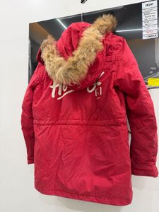 Red winter jacket