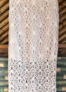 Elegant White Lace Fabric
