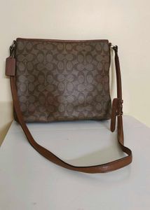 Coach Signature Brown Crossbody Bag
