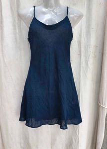 20158. Navy Blue Sheer Slip Dress