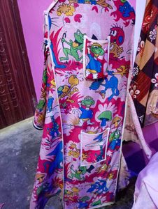 Kids' Cartoon Wardrobe 4 Compartments