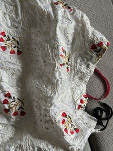 White Embroidered Lehenga Choli Set
