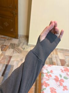 Women's Grey Full Zip Hoodie