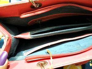 Chic Pink &amp; White Monogram Handbag