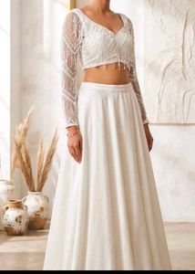 Elegant White Lehenga Choli
