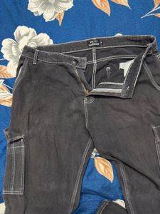 Men's Grey Cargo Pants