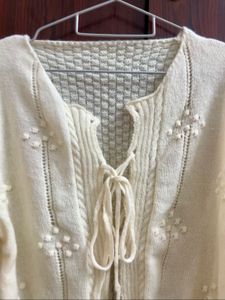 Korean Cream Knit Cardigan | Never Worn | Like New