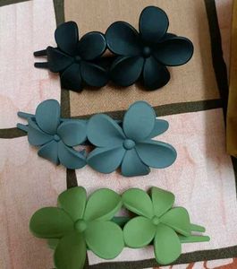 pack of 3 hair clip &amp; claw