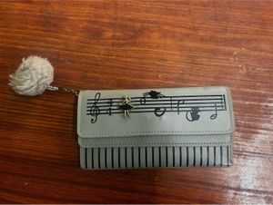 Cute Musical Cat Wallet with Pom Po