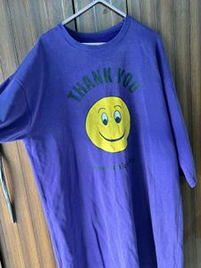 comfortable Purple smiley tee