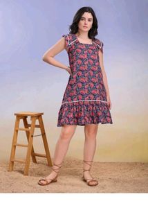 Boho Paisley Print Summer Dress