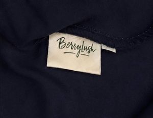 Navy Blue Puff Sleeve Mini Dress