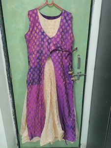 Elegant Purple Ethnic Dress
