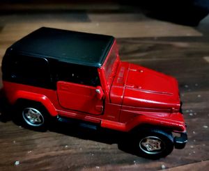 Red Jeep Diecast Model