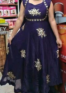 Stunning Purple Embroidered Lehenga Set