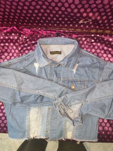 Stylish Oversized Ripped Denim Jacket