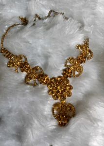 Stunning Gold Necklace with Stones set of 2