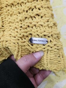 Mustard Yellow Knit Sweater