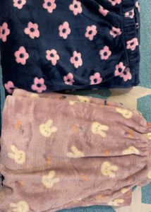 Set Of Two Floral Pajama Pants
