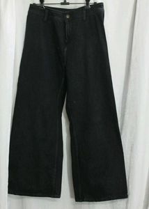Wide Leg Black Denim Pants (negotiable)