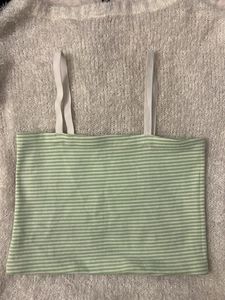 Green Crop Top