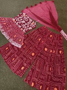 CROP TOP-PLAZZO 4 COLOUR OPTIONS AVAILABLE