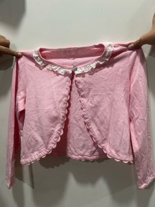 cute pink Korean top