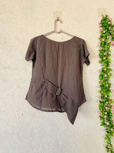 Stylish Brown Tunic Top