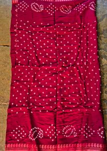 Vibrant Bandhani cotton Silk Dupatta