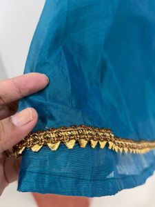 Elegant Teal Embroidered Kurta - Unused