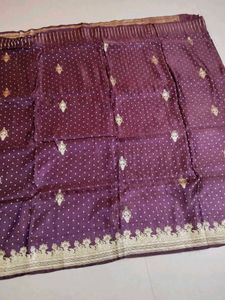 Elegant Purple Banarasi Saree