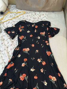 Floral Print Flared Dress