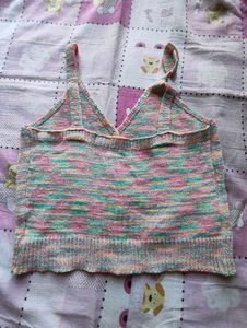 Cropped Knit Tank Top