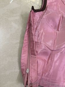 Pastel Pink &amp; Coffee Brown Indo-Western Festive Ou