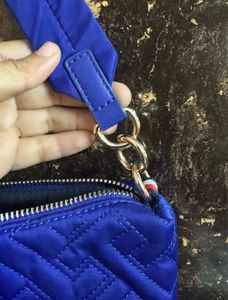 Royal Blue Quilted Shoulder Bag