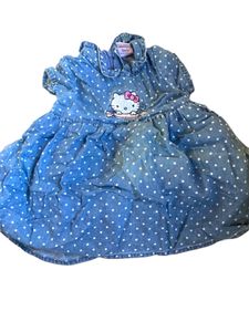 Hello Kitty Denim Polka Dot Dress